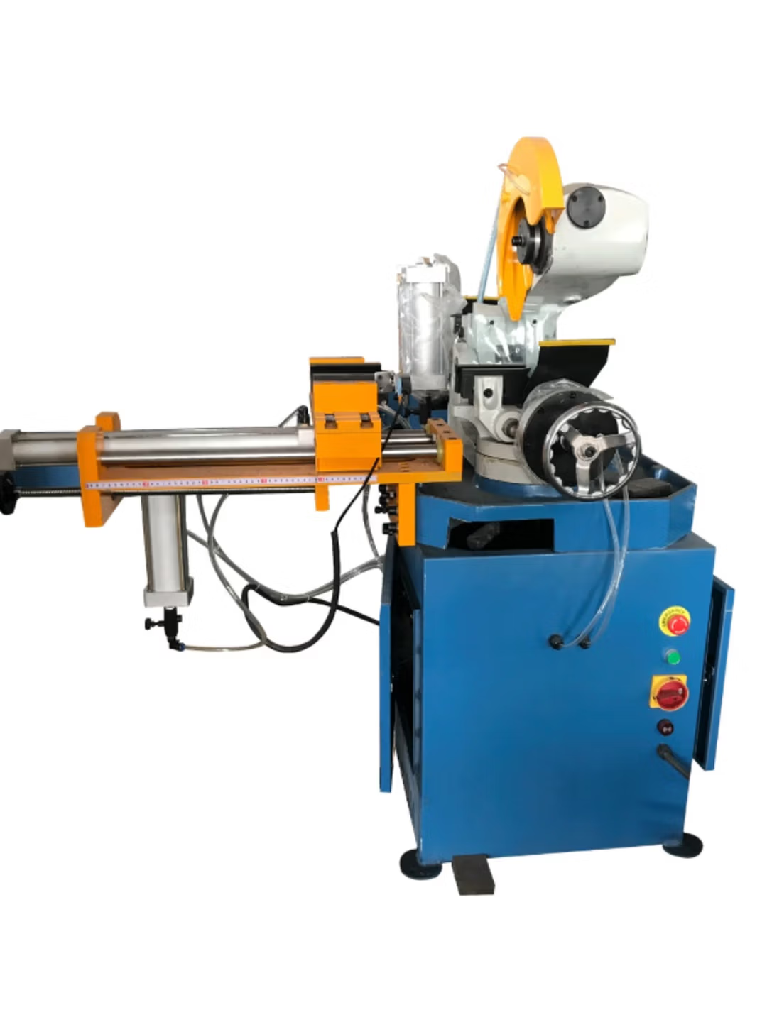 全自动高精度切管机方管无毛刺切割机45度下料机不锈钢锯断机气动 315气动送料