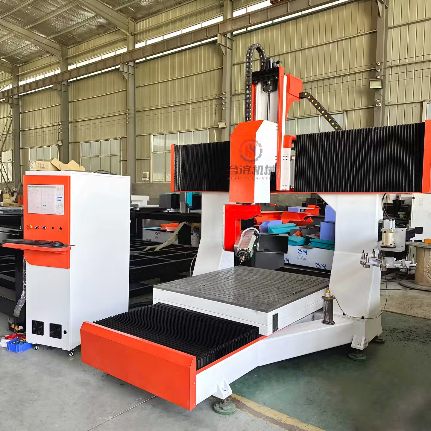 五轴联动雕刻机木模模具制造船模大型龙门铣床汽车模型加工中心 